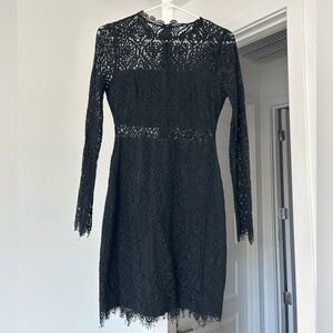 Elegant Black Lace Dress